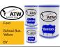 Preview: Ford, School Bus Yellow, BY: 500ml Lackdose + 500ml Klarlack + 250ml Härter - Set, von ATW Autoteile West.